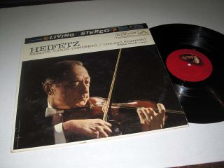 Living Stereo Jascha Heifetz Sibelius Violin Concerto RCA LSC 2435 VG