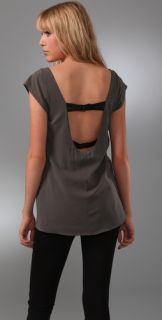 alice + olivia X Back Shirttail Top