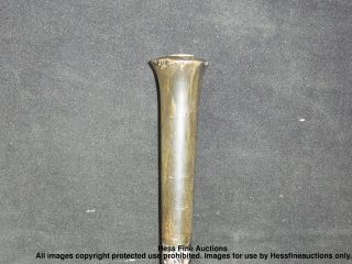 Antique MOP Compass Horn Knob Handle Ebonized Wood Walking Stick Cane