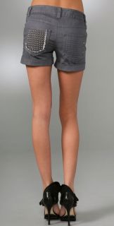 alice + olivia Studded Denim Shorts
