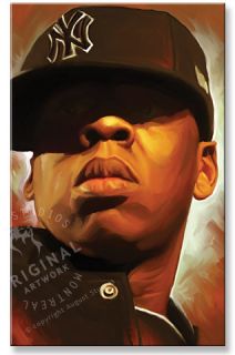 Jayz Jay Z Hip Hop Original Canvas Painting 30 x 18