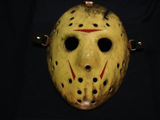 Fiberglass Jason Hockey Goalie Mask Part 8 Railroad Halloween