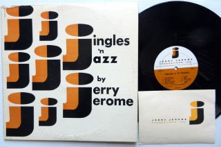 Jerry Jerome Jingles N Jazz LP Record Credits Card