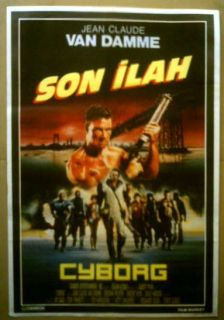 Turkish Movie Poster Cyborg Jean Claude Van Damme