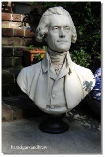 Thomas Jefferson Lifesize President Statue Bust Colonial America