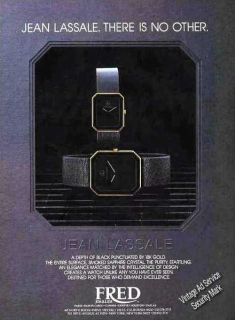 1983 Jean Lassale Watches Collectible Vintage Print Ad