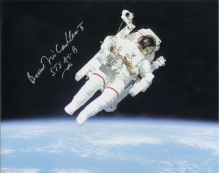 NASA Space Shuttle STS 41B Challenger Aviation Autograph Bruce