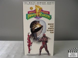 Power Rangers Rocky Just Wants to Have Fun VHS White Ranger Series