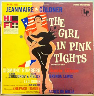 1954 Original Cast ED1 Girl in Pink Tights LP VG ml 4890 Mark