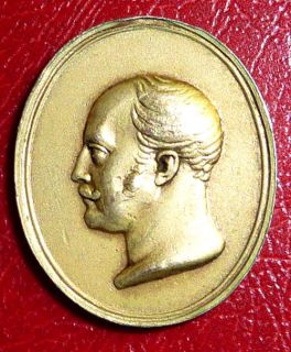 Russia Gold Plated Jeton on Death of Nicolas I Dated 1855 February 18