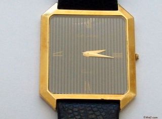 Vintage Jean Lassale Watch Gold Worlds Thinnest
