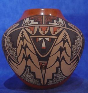 Jemez Pueblo Polychrome Pottery by B J Fragua C 1990