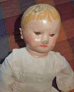 13 Antique Painted Cloth Martha Jenks Chase Baby Doll