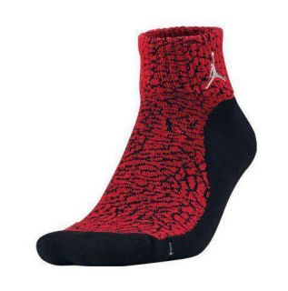 Jordan Elephant Socks Red Black 451885 010