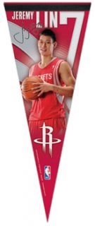 Jeremy Lin SIGNATURE 1st Houston Rockets Premium Felt Collectors