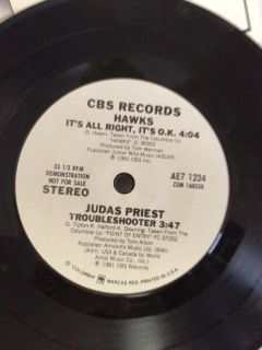 Ozzy Osbourne Hawks Garland Jeffreys Judas Priest Demo Vinyl Record