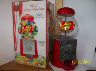 Jelly Belly Mini Bean Machine Die Cast Dispenser w Glass Dome New