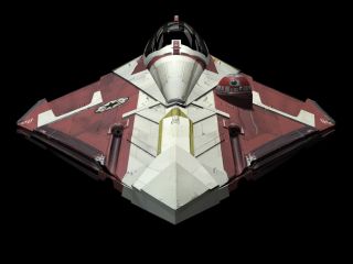 Star Wars Titanium Series OBI Wan Jedi Fighter Hyperdrivering 06 Lot