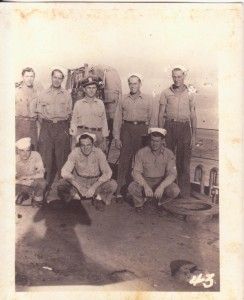 US Navy LST 682 Pacific Landing SHIP Tank Photo 17 Officer and Sailors