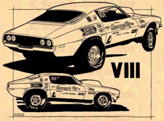 Bill Grumpy Jenkins 1970 Toy VIII Chevy Camaro Prints