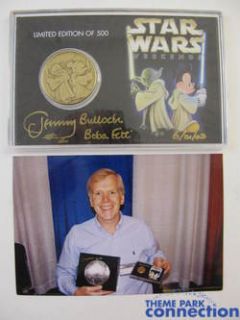  Weekends 2003 Le Boba Fett Jeremy Bulloch Signed Coin Card Set