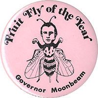 1982 California Senate Gov Moonbeam Jerry Brown Button