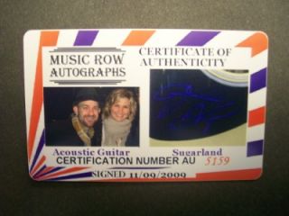 Sugarland Jennifer Nettles Signed Autograph Guitar Laser Engraved One