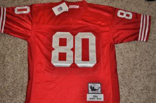  San Francisco 49ers 1994 Jerry Rice Throwback Jersey Sewn