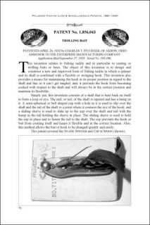 Vintage Pflueger Fishing Lures & Tackle Patents 1881 1940 Collectors