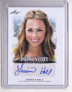 Jessica Hall 2012 Leaf Pop Century Authentic Signatures Auto