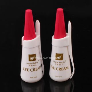 2pcs Pro Makeup Extensions White Eye Cream Eyelash Double Eyelid Glue
