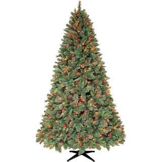   Slim 7 5 7 5ft Prelit Multi Color Lights Christmas Tree Pickup NJ