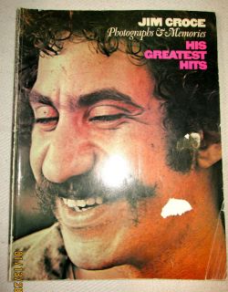 Jim Croce Photographs Memories His Greatest Hits Song Book 1974