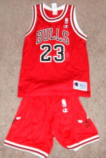 Michael Jordan Vtg 90s Champion Jersey Shorts Uniform Chicago Bulls