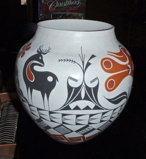 Debbie Garcia Brown Acoma Pueblo Native American Hand Coiled Pottery