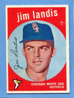 1959 TOPPS # 493   JIM LANDIS   CHICAGO WHITE SOX   EX/MT