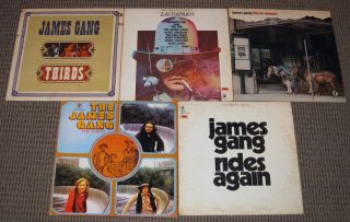 JAMES GANG Complete Collection 1969 72 Lot 5 LPs Joe Walsh Eagles Yer