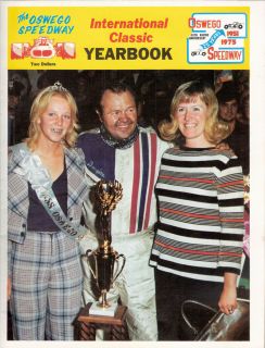 1975 Oswego Speedway Classic Yearbook Jim Shampine