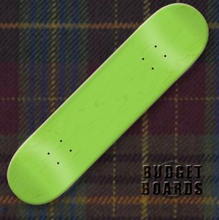 Blank Skateboard Deck 7 5 Green w Jessup Grip