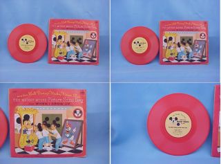 Vintage Disney 45 Record mm Club Picture House Song