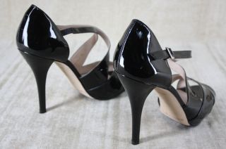 Bennett Sanday Black Patent Leather Sandals Size 39 $325 2012