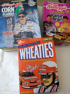 Dale Earnhardt Sr 1995 Kelloggs & 1997 Wheaties Commemorative Cereal