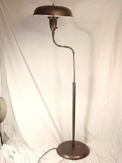 Vintage Industrial Saucer Floor Mid Century Lamp