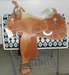 Jim Taylor Dell Hendricks Model Reining Reiner Western Saddle 16 Seat