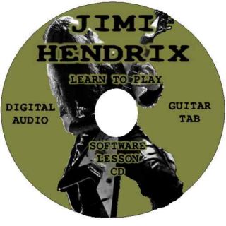 Jimi Hendrix Guitar Tab Lesson Software CD 96 Songs