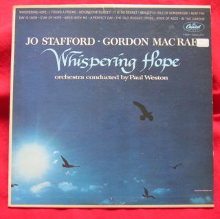 Jo Stafford Gordon MacRae LP Whispering Pines T 1696 Mono Vinyl Record