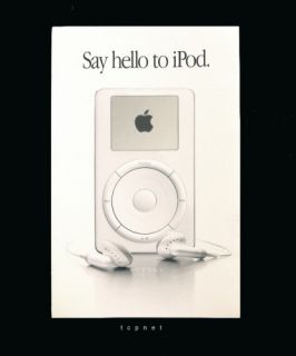  Original iPod 1,000 Songs In Your Pocket Vintage Brochure   Steve Jobs