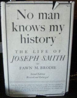  My History The Life of Joseph Smith by Fawn M Brodie Mormon LDS