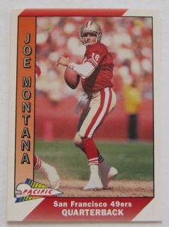 1991 Pacific Joe Montana 49ers Card No 464 NR MT MT