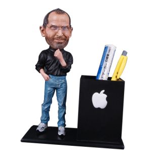 Steve Jobs Thinking Resin Figurine Figure Model 18CM Pen Holder Base